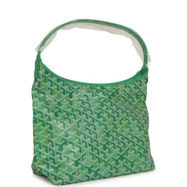 goyard Goyard Goyardine Meadow Green Boheme PM Hobo Bag Palladium Hardware | Thumbnail 2