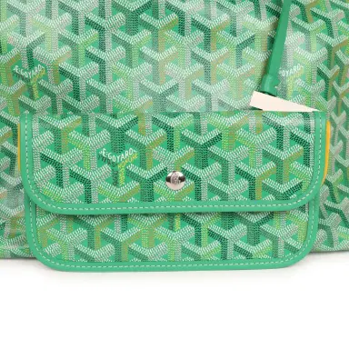 goyard Goyard Goyardine Meadow Green Boheme PM Hobo Bag Palladium Hardware | Thumbnail 8