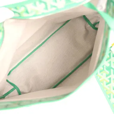 goyard Goyard Goyardine Meadow Green Boheme PM Hobo Bag Palladium Hardware | Thumbnail 9