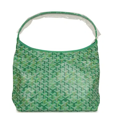 goyard Goyard Goyardine Meadow Green Boheme PM Hobo Bag Palladium Hardware | Thumbnail 1
