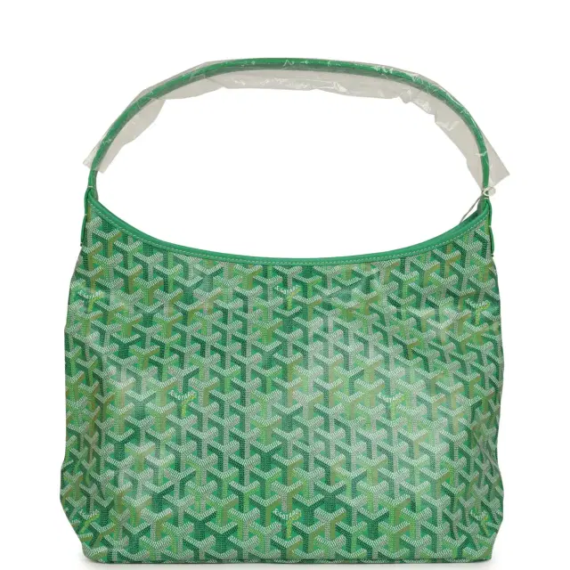 goyard Goyard Goyardine Meadow Green Boheme PM Hobo Bag Palladium Hardware