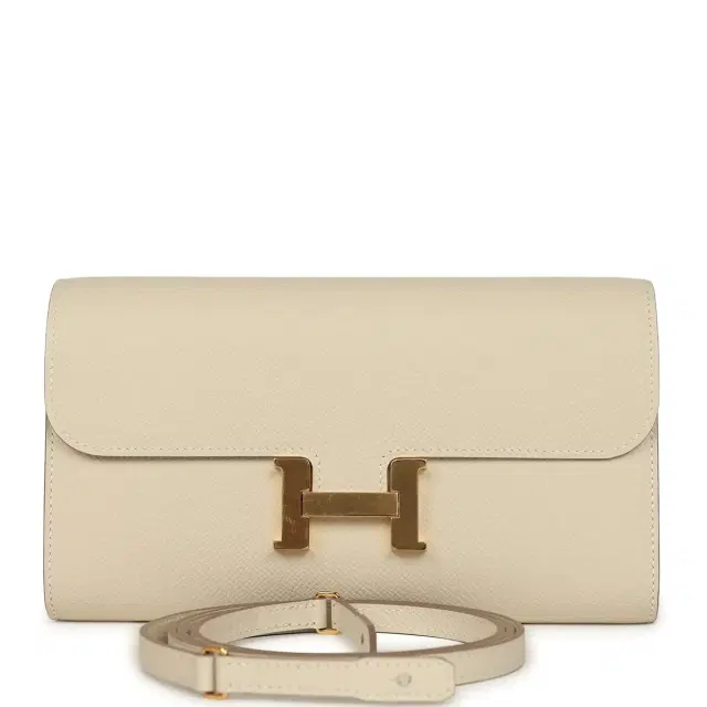 hermes Hermes Constance Wallet To Go Craie Epsom Gold Hardware