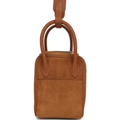 HERMÈS Hermes Mini Lindy II Chamois Grizzly Gold Swift Palladium Hardware | Thumbnail 3 HERMÈS Hermes Mini Lindy II Chamois Grizzly Gold Swift Palladium Hardware | Thumbnail 3