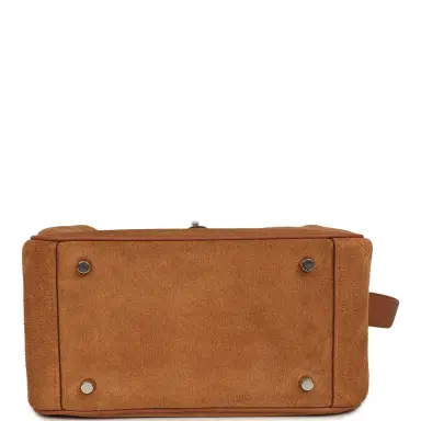 HERMÈS Hermes Mini Lindy II Chamois Grizzly Gold Swift Palladium Hardware | Thumbnail 6 HERMÈS Hermes Mini Lindy II Chamois Grizzly Gold Swift Palladium Hardware | Thumbnail 6