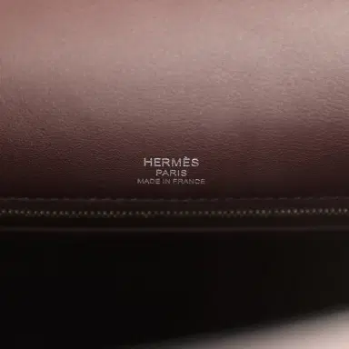 HERMÈS Hermes Quadrille Kelly Sellier 28 Rouge Sellier Swift and Ecru, White and Fambroise Toile Palladium Hardware | Thumbnail 7