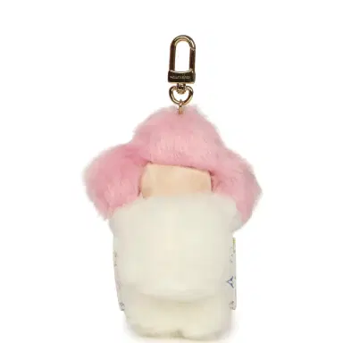 Louis Vuitton Louis Vuitton X Takashi Murakami Vivienne Cuddle Bag Charm Pink and White Monogram Multicolored Canvas Gold Hardware | Thumbnail 4