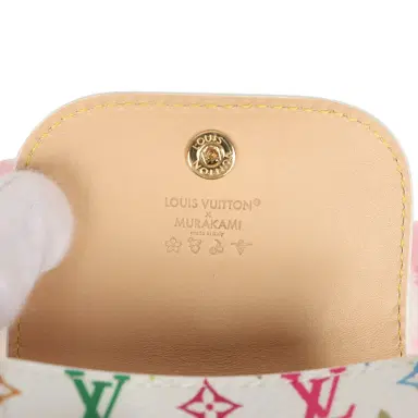 Louis Vuitton Louis Vuitton X Takashi Murakami Vivienne Cuddle Bag Charm Pink and White Monogram Multicolored Canvas Gold Hardware | Thumbnail 7