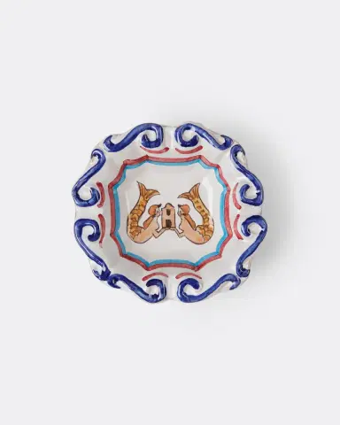 Emporio Sirenuse Le Sirenuse Ashtray Blue Yellow | Thumbnail 4