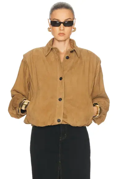 Saint Laurent Suede Jacket | Thumbnail 1 Saint Laurent Suede Jacket | Thumbnail 1