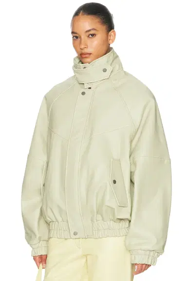 Helsa The Oversized Leather Bomber | Thumbnail 3 Helsa The Oversized Leather Bomber | Thumbnail 3