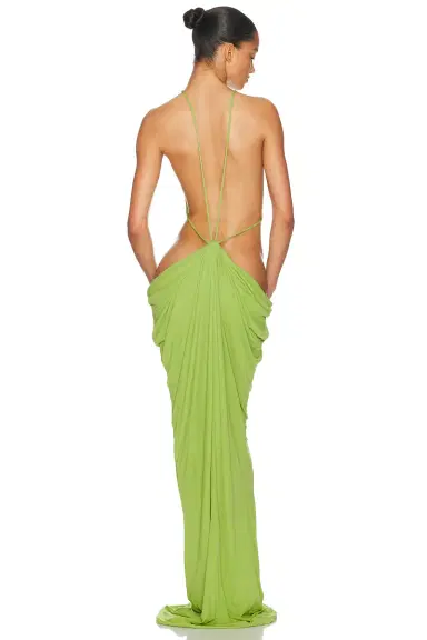 Helsa Margarite Jersey Gown | Thumbnail 4