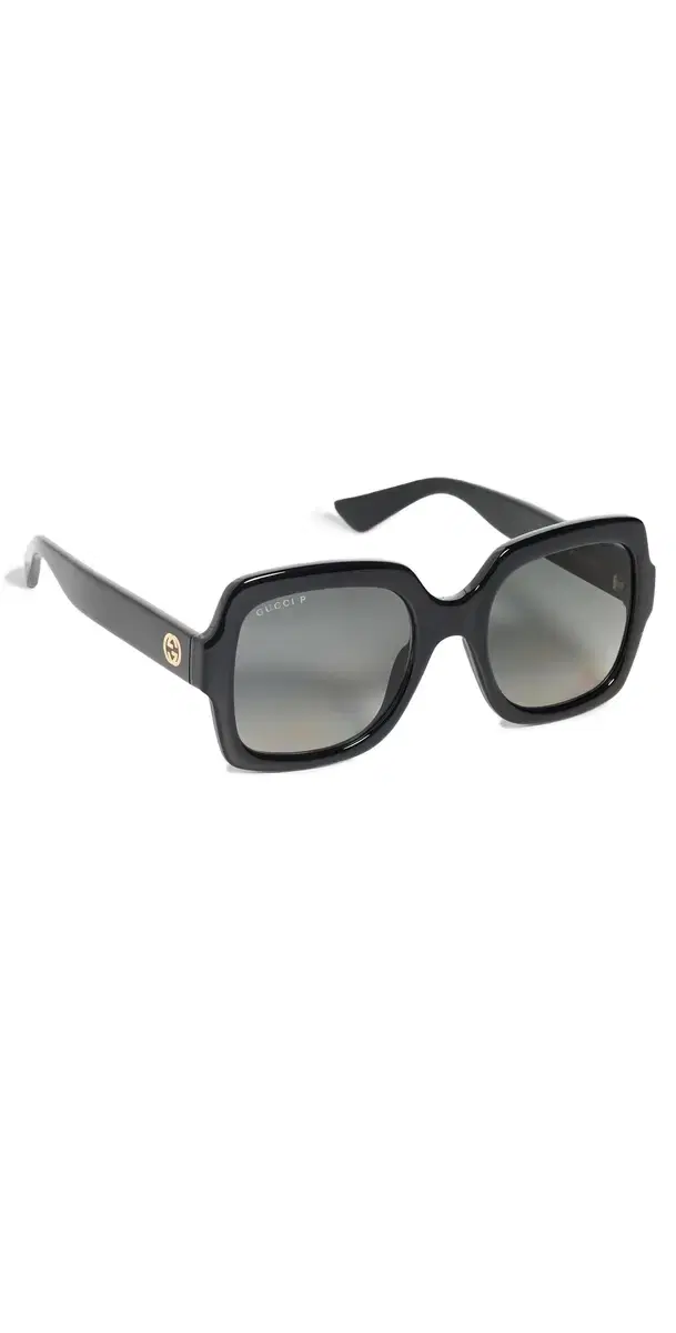 Oversized Square Sunglasses Black/Black/Grey One Size