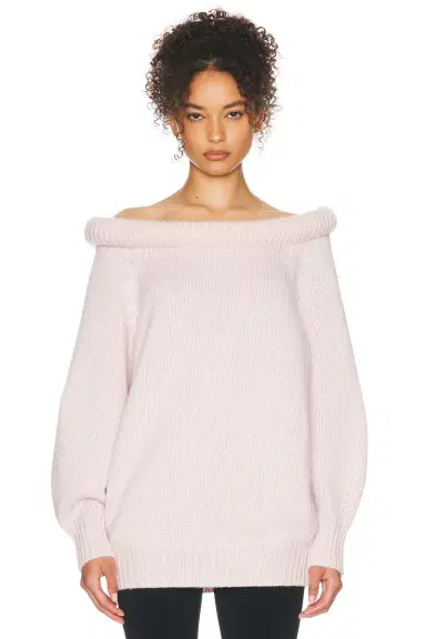 Helsa Cressidia Off Shoulder Sweater | Thumbnail 2 Helsa Cressidia Off Shoulder Sweater | Thumbnail 2
