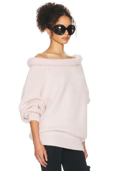 Helsa Cressidia Off Shoulder Sweater | Thumbnail 3 Helsa Cressidia Off Shoulder Sweater | Thumbnail 3