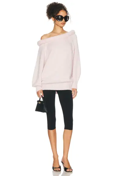 Helsa Cressidia Off Shoulder Sweater | Thumbnail 5 Helsa Cressidia Off Shoulder Sweater | Thumbnail 5