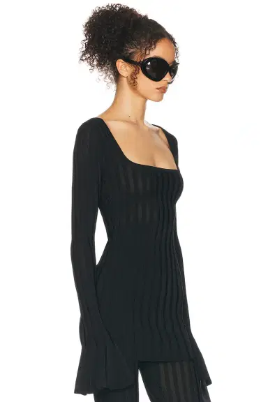 Helsa Kayleigh Flared Tunic | Thumbnail 2