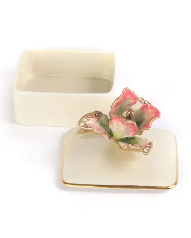 Jay Strongwater Tulip Porcelain Box | Thumbnail 2