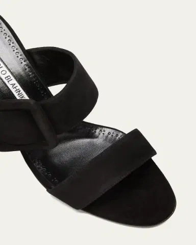 Manolo Blahnik Gable Suede Buckle Slide Sandals | Thumbnail 5
