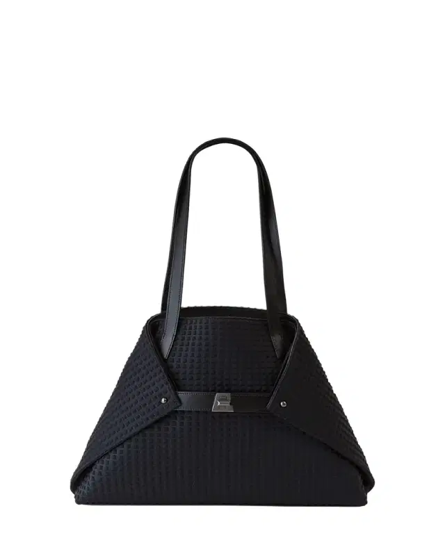 Akris Ai Small Fabric Shoulder Tote Bag