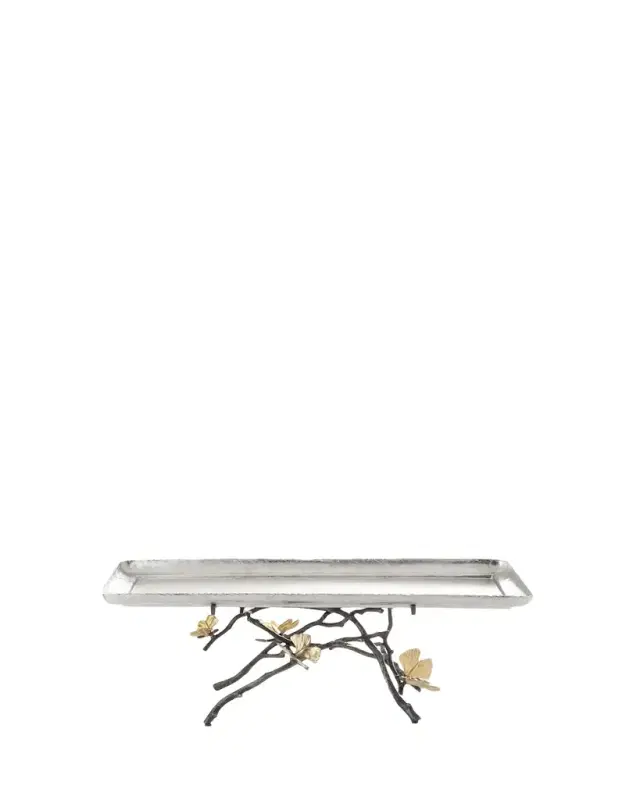 Michael Aram Butterfly Ginkgo Footed Centerpiece Tray