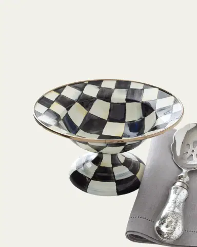 MacKenzie-Childs Courtly Check Compote | Thumbnail 1
