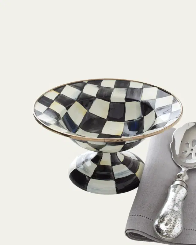 MacKenzie-Childs Courtly Check Compote