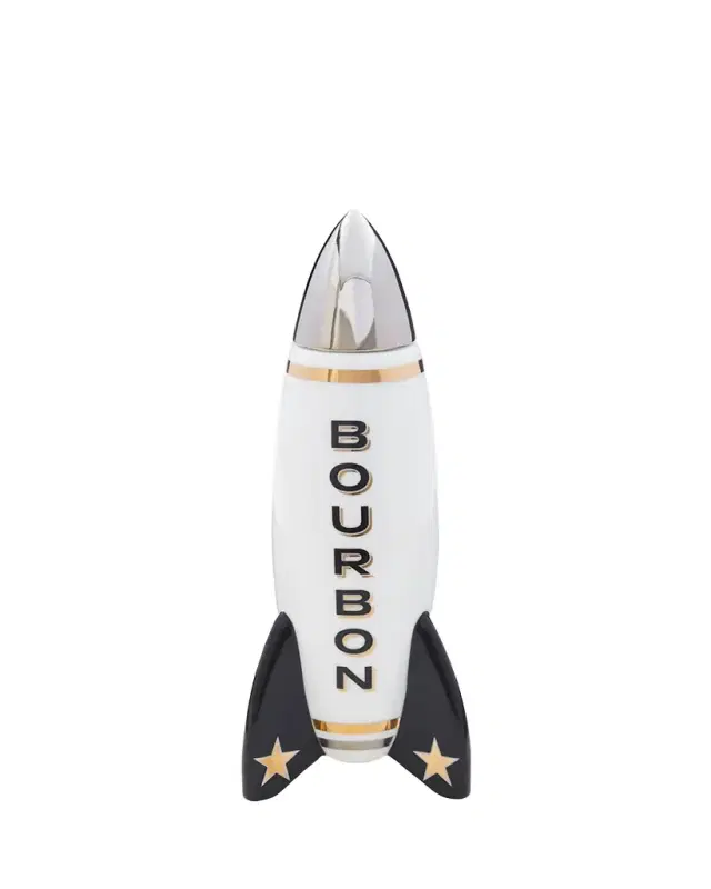 Jonathan Adler Rocket Decanter Bourbon, 23.3 fl oz.