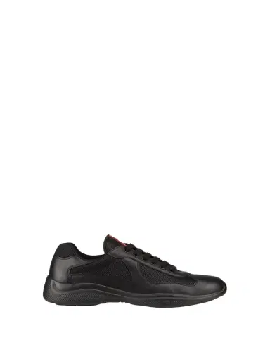 Prada Men's Americas Cup Leather Trainer Sneakers | Thumbnail 1 Prada Men's Americas Cup Leather Trainer Sneakers | Thumbnail 1
