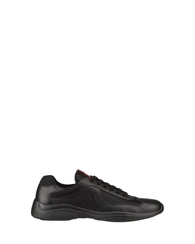 Prada Men's Americas Cup Leather Trainer Sneakers