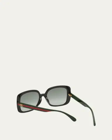 Gucci Square Web Arms Sunglasses | Thumbnail 3 Gucci Square Web Arms Sunglasses | Thumbnail 3