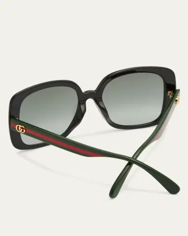 Gucci Square Web Arms Sunglasses | Thumbnail 5 Gucci Square Web Arms Sunglasses | Thumbnail 5