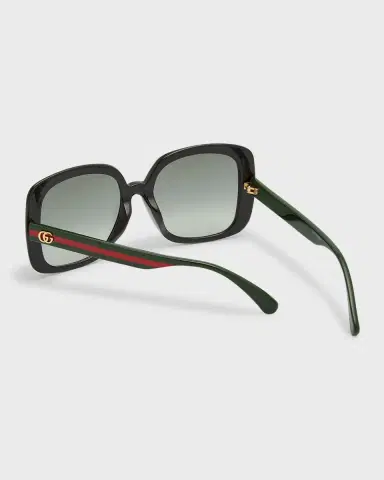 Gucci Square Web Arms Sunglasses | Thumbnail 6 Gucci Square Web Arms Sunglasses | Thumbnail 6