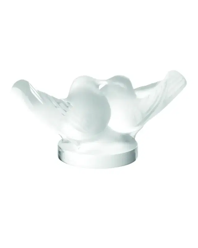 Lalique Crystal Doves Figurine