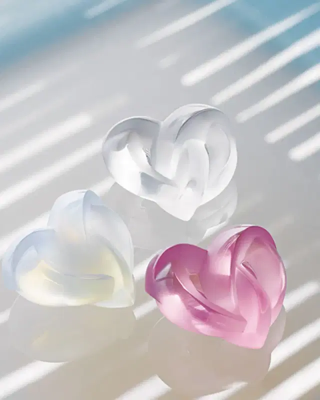 Lalique Clear Heart Paperweight