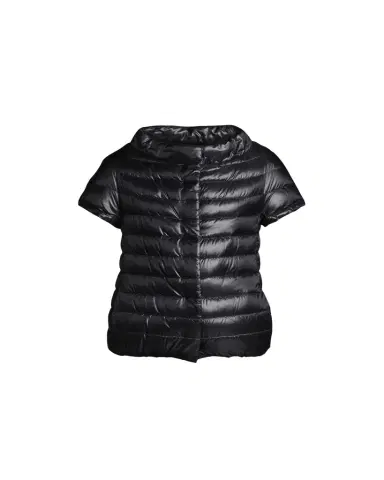 Herno Short-Sleeve Snap-Front Quilted Puffer Jacket | Thumbnail 1