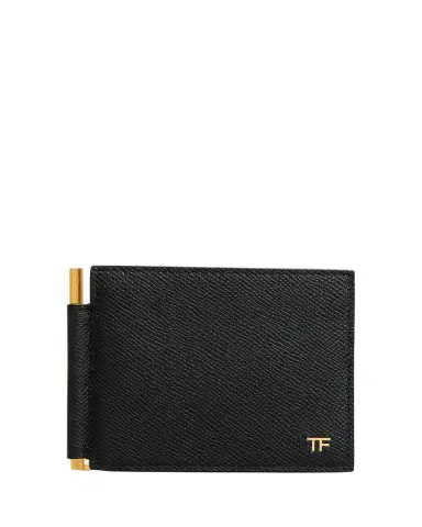 Tom Ford Men's Leather T-Line Money Clip Wallet | Thumbnail 1