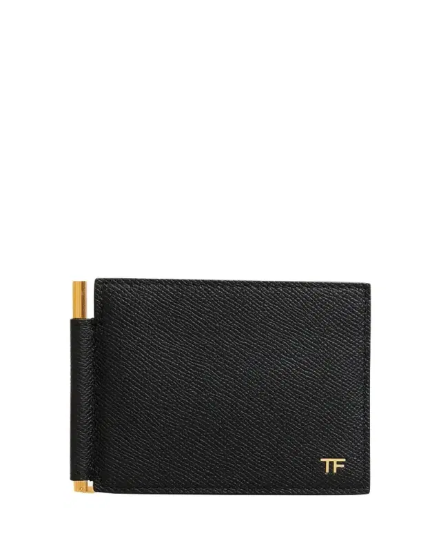 TOM FORD Men's Leather T-Line Money Clip Wallet