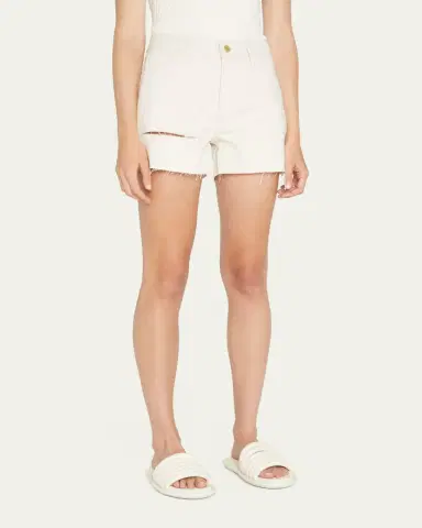 Triarchy Distressed Slim Denim Shorts | Thumbnail 4