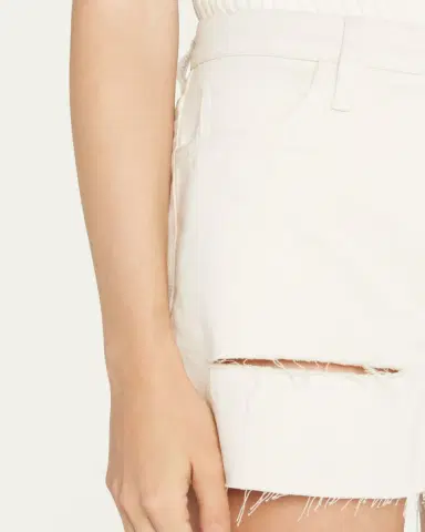 Triarchy Distressed Slim Denim Shorts | Thumbnail 5