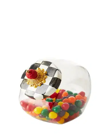 MacKenzie-Childs Sweets Jar with Courtly Check Lid | Thumbnail 1