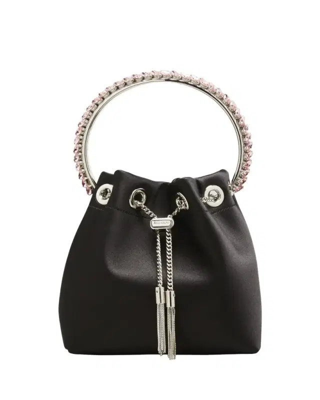 Jimmy Choo Bon Bon Satin with Crystal Handle