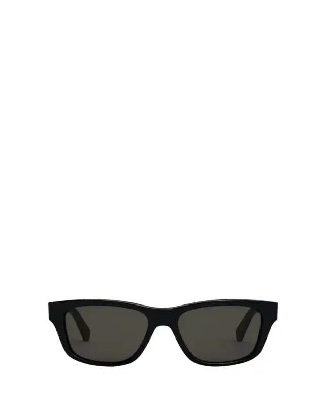 Logo Monochrome Rectangle Acetate Sunglasses