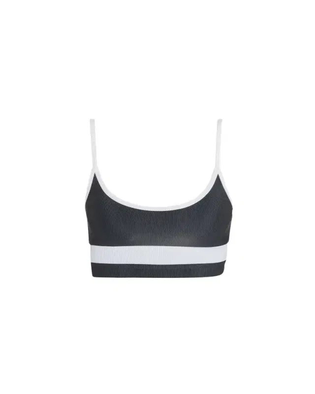 Eva Ribbed Colorblock Swim Top