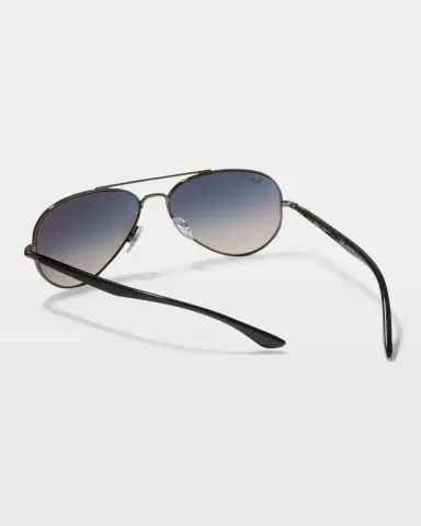 Ray-Ban Men's Polarized Metal Aviator Sunglasses | Thumbnail 2