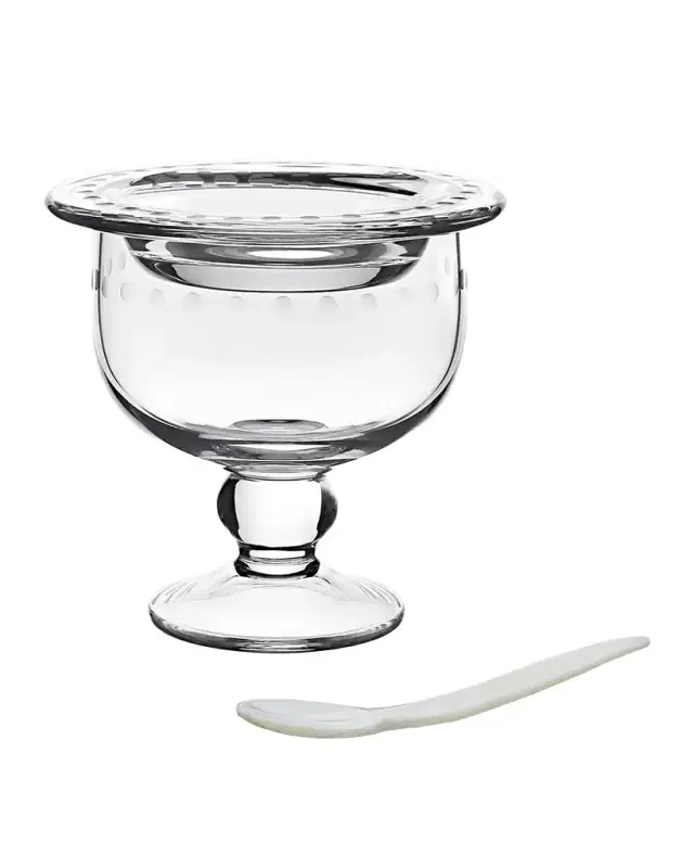 William Yeoward Crystal Katerina Caviar Server For 2 With Spoon