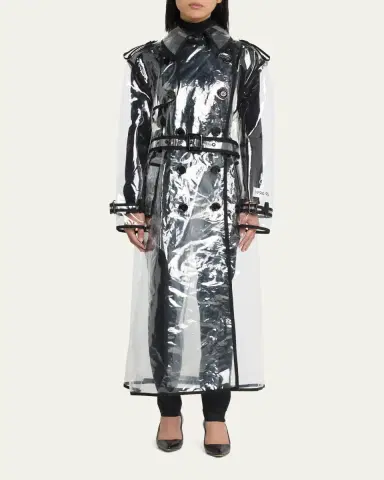 Dolce & Gabbana Light PVC Double-Breasted Trench Coat | Thumbnail 2 Dolce & Gabbana Light PVC Double-Breasted Trench Coat | Thumbnail 2