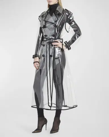 Dolce & Gabbana Light PVC Double-Breasted Trench Coat | Thumbnail 6 Dolce & Gabbana Light PVC Double-Breasted Trench Coat | Thumbnail 6