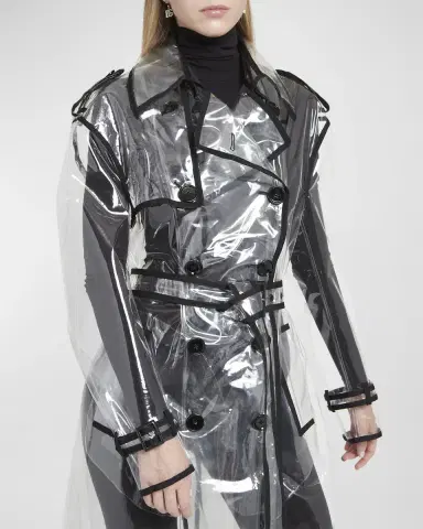 Dolce & Gabbana Light PVC Double-Breasted Trench Coat | Thumbnail 9 Dolce & Gabbana Light PVC Double-Breasted Trench Coat | Thumbnail 9