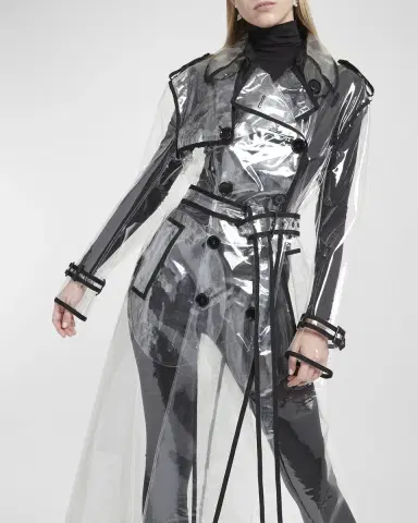 Dolce & Gabbana Light PVC Double-Breasted Trench Coat | Thumbnail 10 Dolce & Gabbana Light PVC Double-Breasted Trench Coat | Thumbnail 10