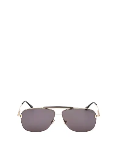 TOM FORD Jaden T Logo Metal Aviator Sunglasses | Thumbnail 1 TOM FORD Jaden T Logo Metal Aviator Sunglasses | Thumbnail 1